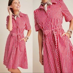 Anthropologie Maeve Kiana Stripe Dress